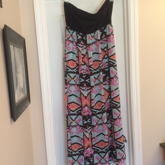 Target (Xhilaration) Strapless Maxi Dress - Picture 2 of 4